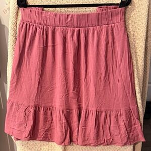 torrid Rose Pink Ruffle-Hem Mini Skirt